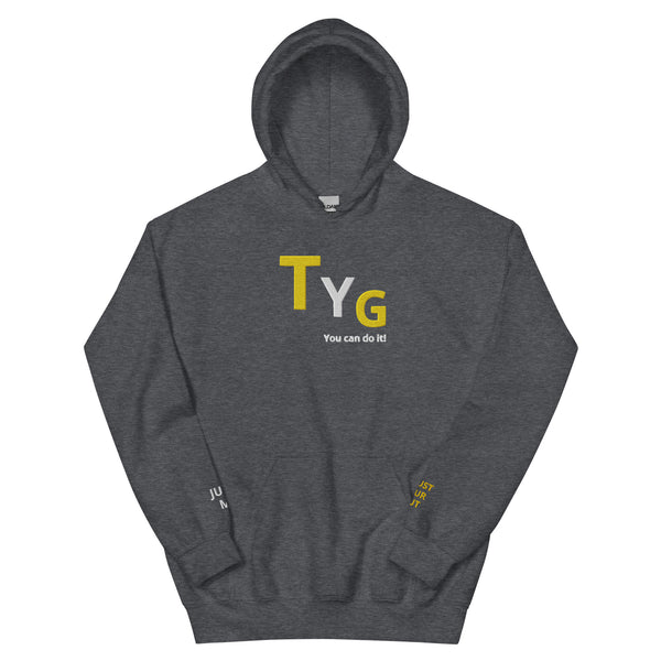 Hoodies4You "TYG" "You can do it!" Black hoodie w/gold and white letters