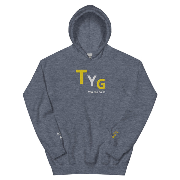 Hoodies4You "TYG" "You can do it!" Black hoodie w/gold and white letters