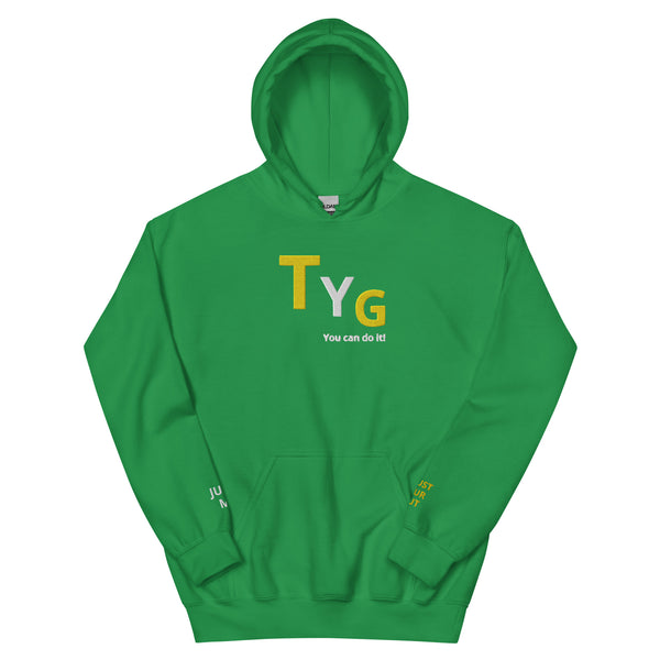 Hoodies4You "TYG" "You can do it!" Black hoodie w/gold and white letters