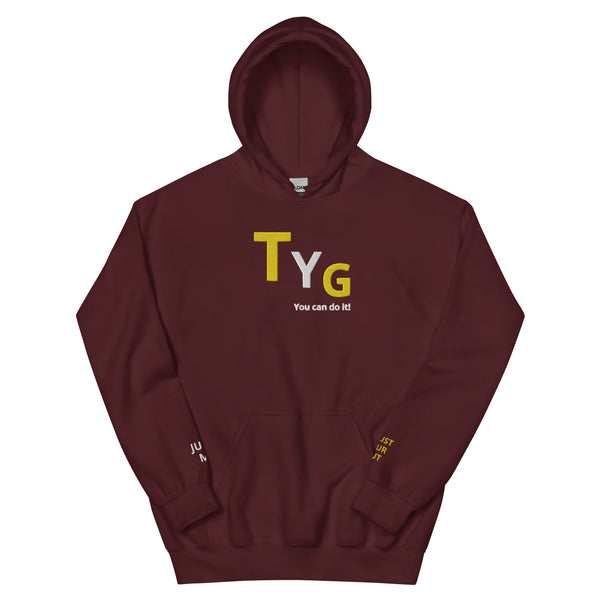 Hoodies4You "TYG" "You can do it!" Black hoodie w/gold and white letters