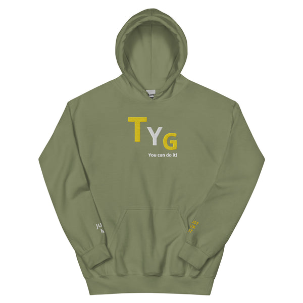 Hoodies4You "TYG" "You can do it!" Black hoodie w/gold and white letters