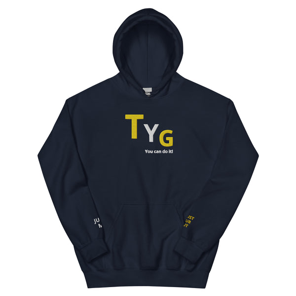 Hoodies4You "TYG" "You can do it!" Black hoodie w/gold and white letters