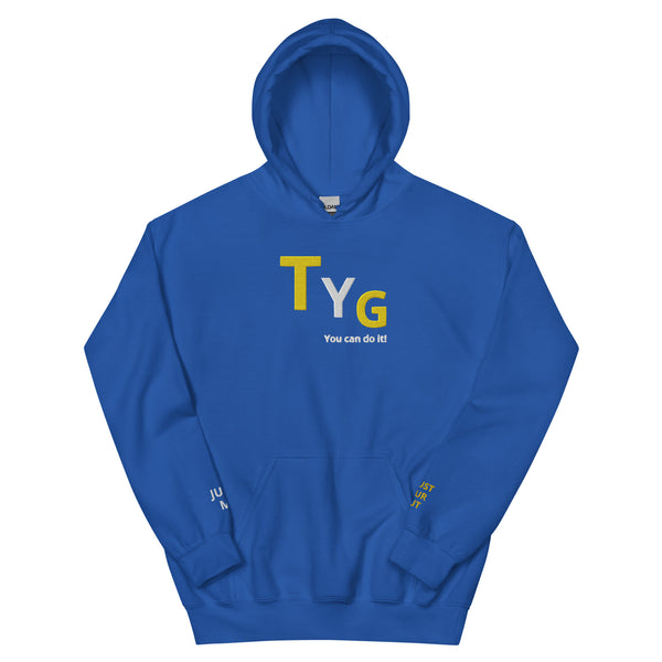 Hoodies4You "TYG" "You can do it!" Black hoodie w/gold and white letters