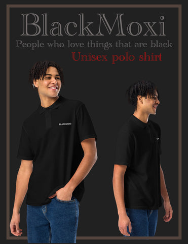 BLACKMOXI Unisex pique polo shirt