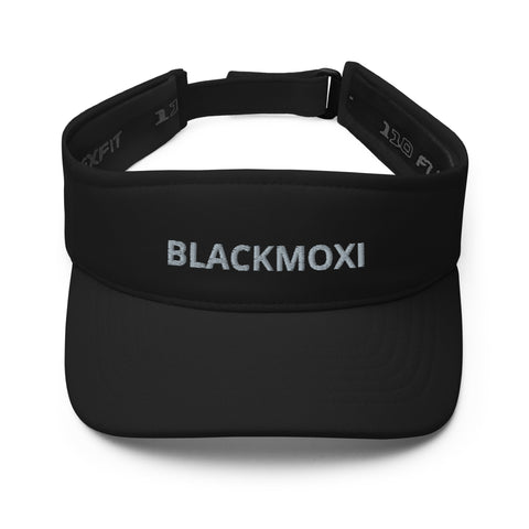 BlackMoxi Visor w/blk lettering