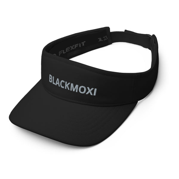 BlackMoxi Visor w/blk lettering