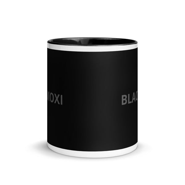 BlackMoxi Mug with Color Inside w/blk lettering