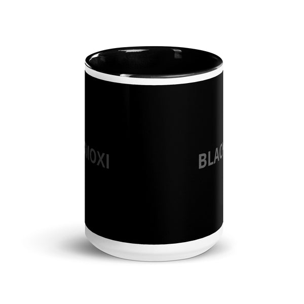 BlackMoxi Mug with Color Inside w/blk lettering