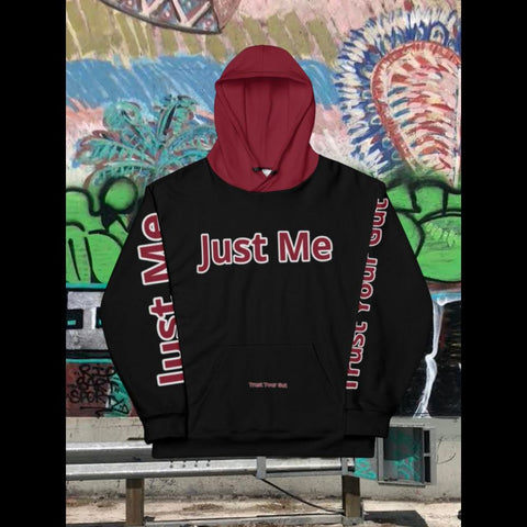 Hoodies4you "Just Me" "Trust Your Gut" All Burgundy