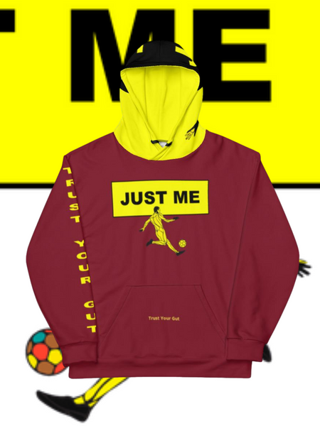 Hoodies4You "Just Me" Soccer Burgundy w/Black Hood