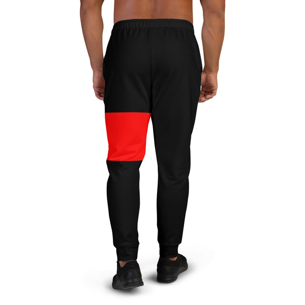 Hoodies4You "Just Me" Red Block Logo Men's Joggers Pants #006