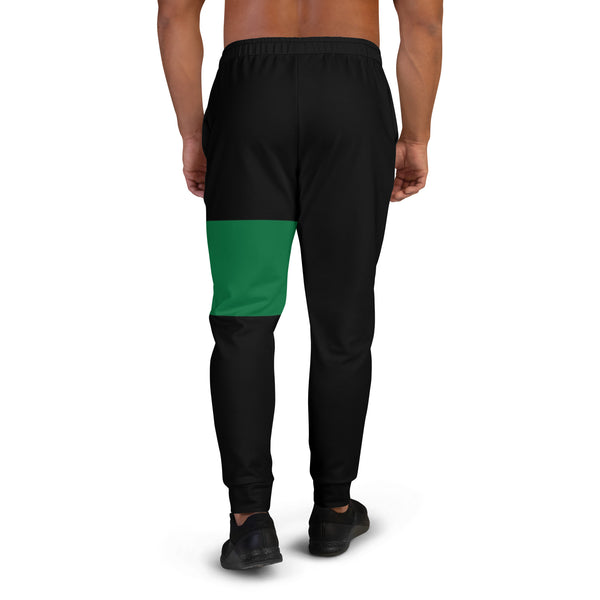 Hoodies4You "Just Me" Forest Green Block Logo Men's Joggers Pants #021