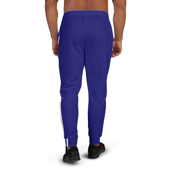 Hoodies4You "Just Me", White Lettering, Blue Men's Joggers Pants