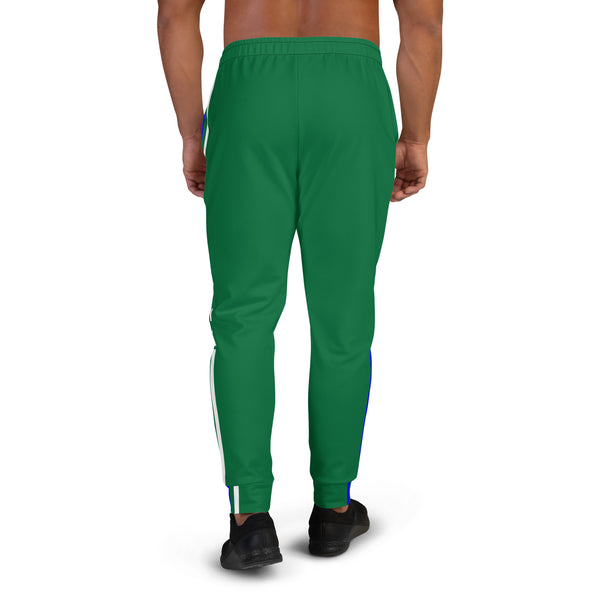 Hoodies4You "Just Me", White Lettering, Green Men's Joggers Pants