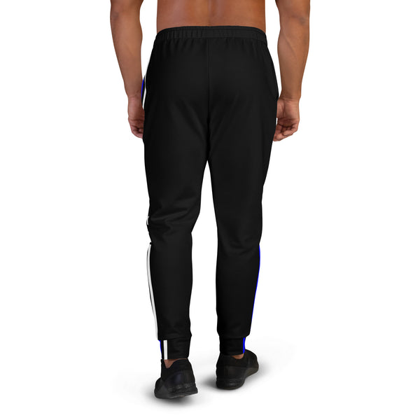 Hoodies4You "Just Me", White Lettering, Black Men's Joggers Pants