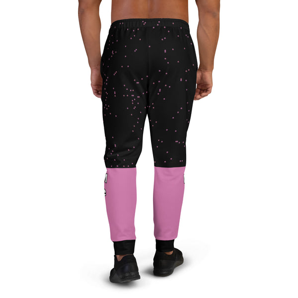 Hoodies4you "Just Me" Pink and Black Men's Jogger Pants