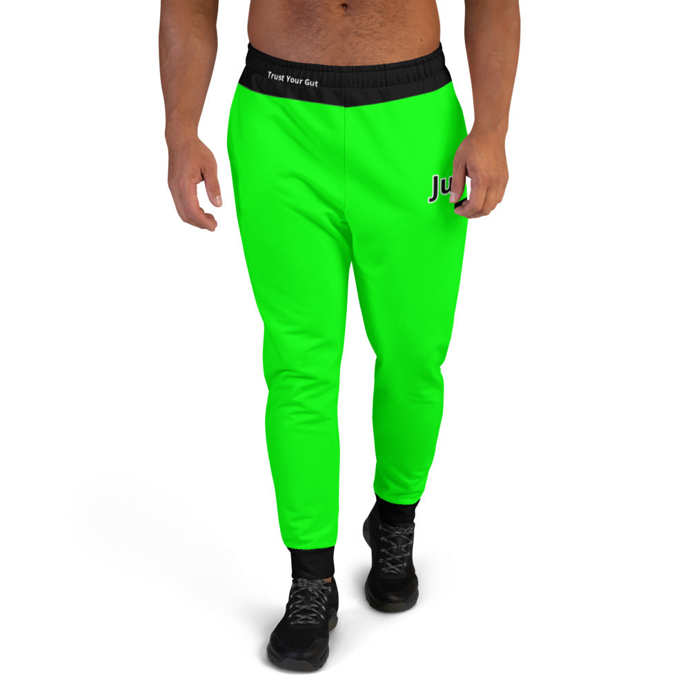 Hoodies4you "Just Me" Neon Green Men's Jogger Pants #14