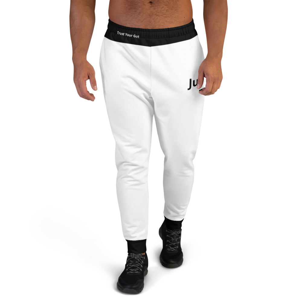 Hoodies4you "Just Me" White Men's Jogger Pants #006