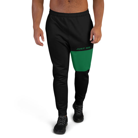 Hoodies4You "Just Me" Forest Green Block Logo Men's Joggers Pants #021