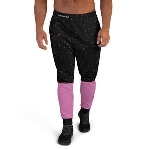 Hoodies4you "Just Me" Pink and Black Men's Jogger Pants