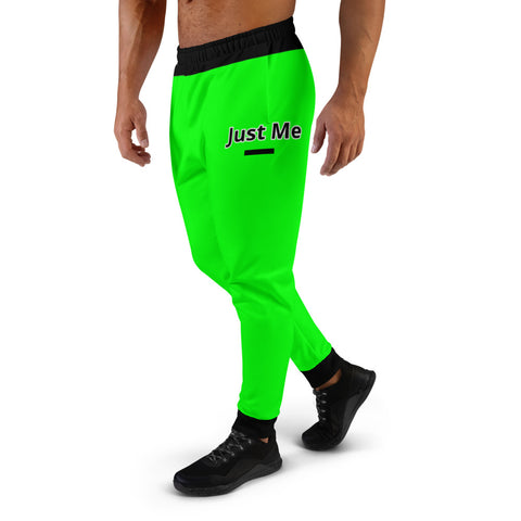 Hoodies4you "Just Me" Neon Green Men's Jogger Pants #14