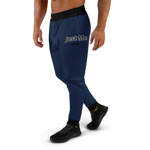 Hoodies4you "Just Me" Navy Blue Men's Jogger Pants #008