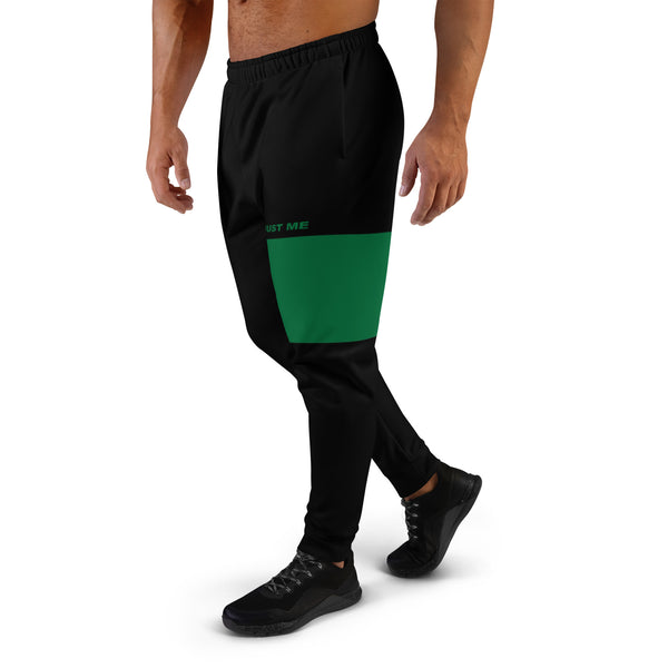 Hoodies4You "Just Me" Forest Green Block Logo Men's Joggers Pants #021