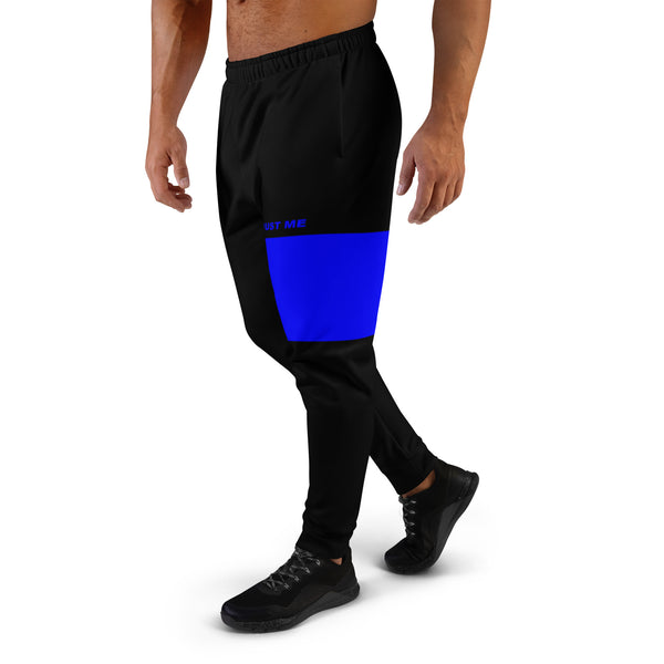 Hoodies4You "Just Me" Blue Block Logo Men's Joggers Pants