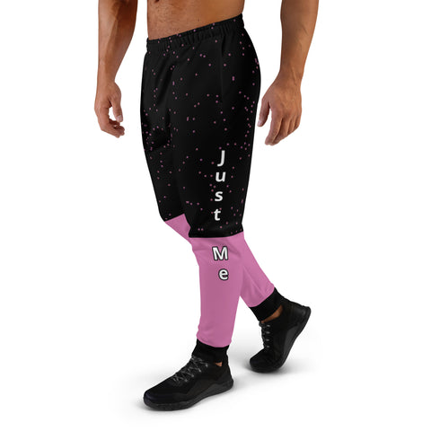 Hoodies4you "Just Me" Pink and Black Men's Jogger Pants
