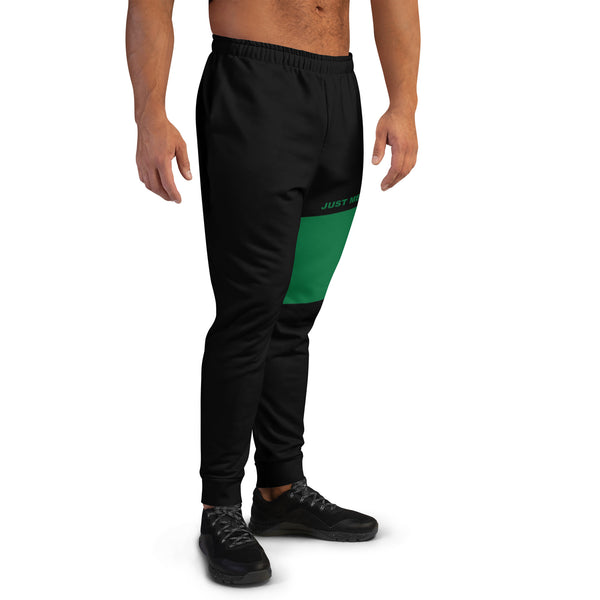 Hoodies4You "Just Me" Forest Green Block Logo Men's Joggers Pants #021