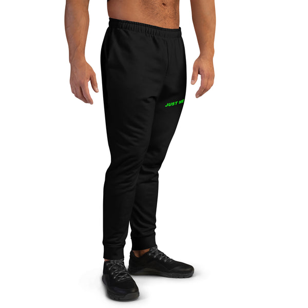 Hoodies4You "Just Me" Black/Green Men's Joggers Pants
