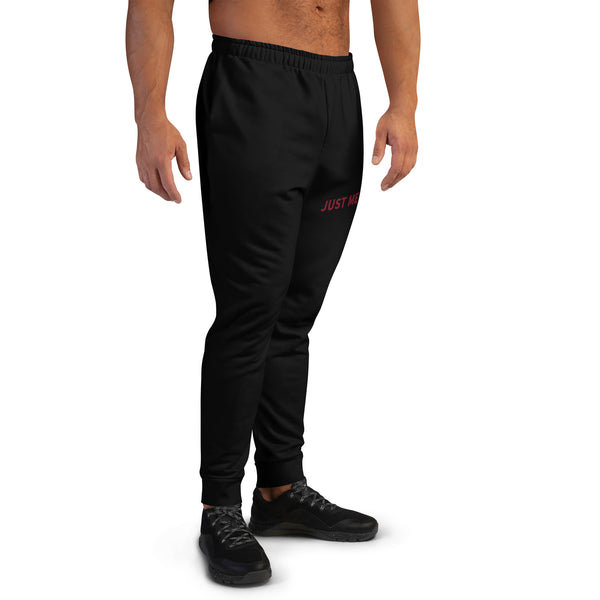 Hoodies4You "Just Me" Black/Burgundy Men's Joggers Pants