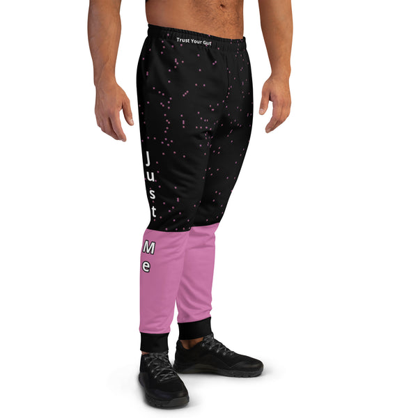 Hoodies4you "Just Me" Pink and Black Men's Jogger Pants
