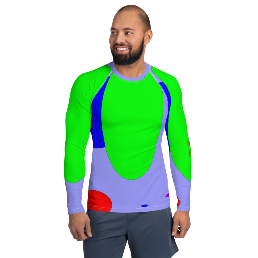Hoodies4You "Just Me" Multi-Color Men's Rash Guard