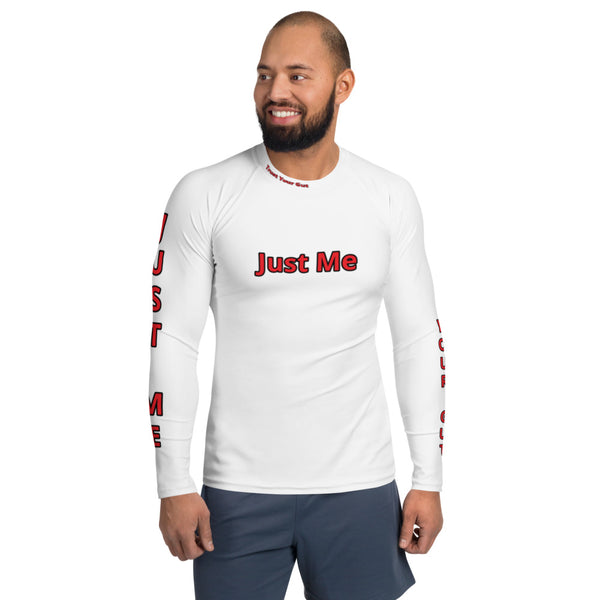 Hoodies4You "Just Me" "Trust Your Gut" - Men's White Body Glove w/Red Type