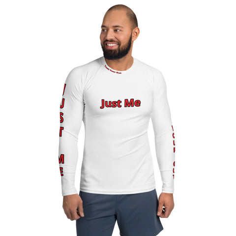 Hoodies4You "Just Me" "Trust Your Gut" - Men's White Body Glove w/Red Type
