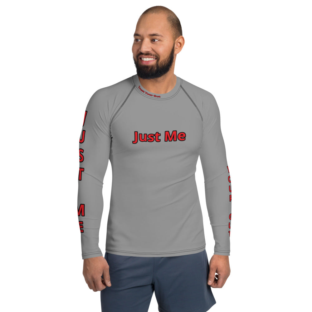 Hoodies4You "Just Me""Trust Your Gut" - Men's Grey Body Glove w/Red Type