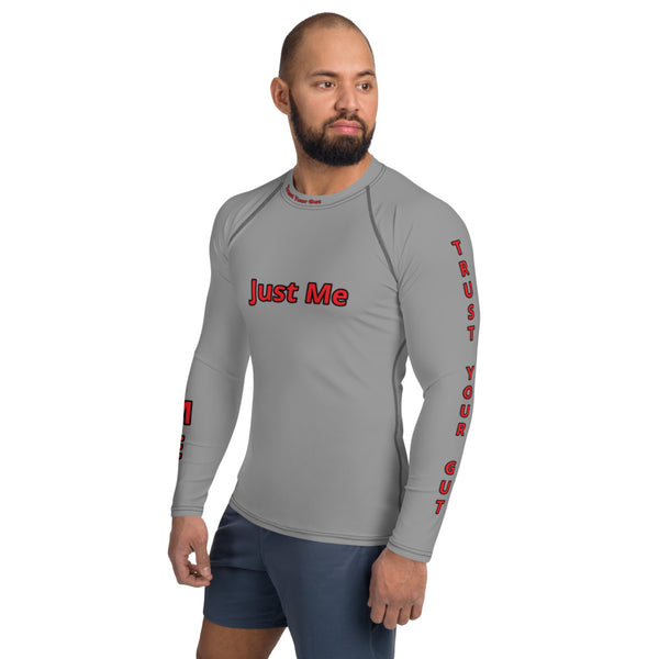 Hoodies4You "Just Me""Trust Your Gut" - Men's Grey Body Glove w/Red Type