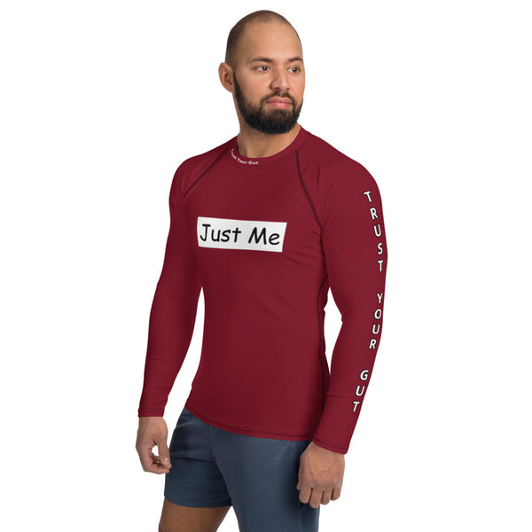 Hoodies4You "Just Me" "Trust Your Gut" White Box Men's Ruby Red Body Glove