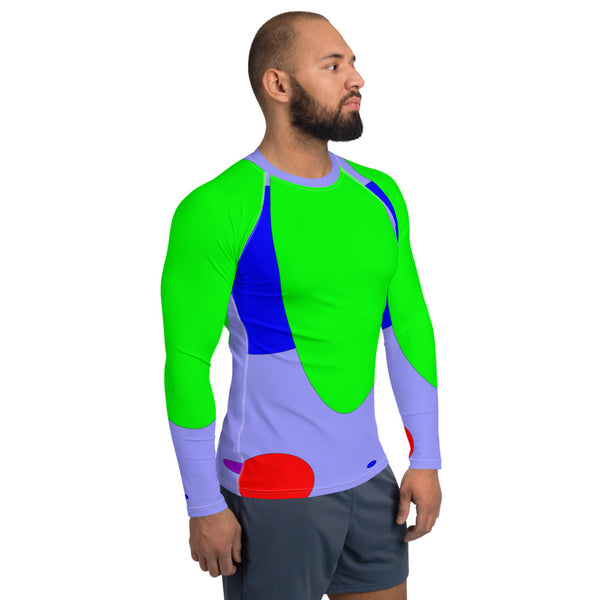 Hoodies4You "Just Me" Multi-Color Men's Rash Guard