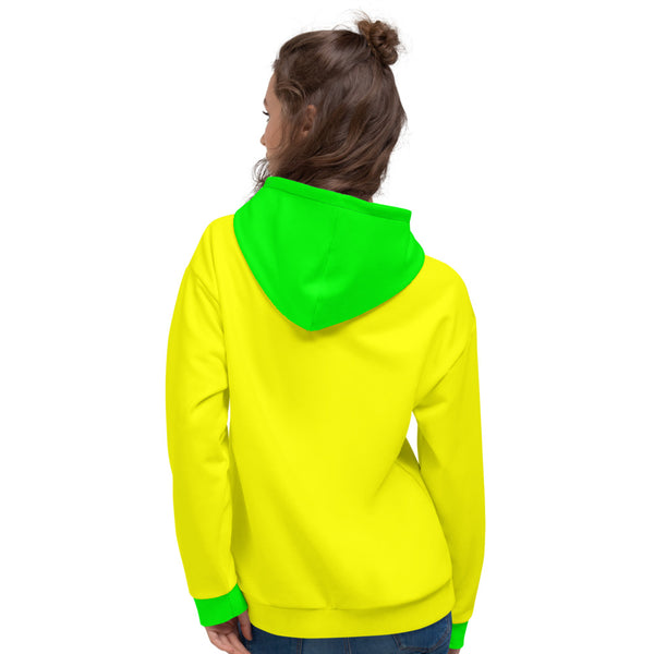 Hoodies4you "Just Me" Yellow w/Neon Green Cuffs and Hood