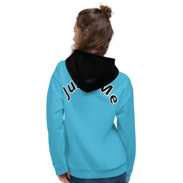 Hoodies4you "Just Me" Blue w/Black Hood (Back Just Me) #012