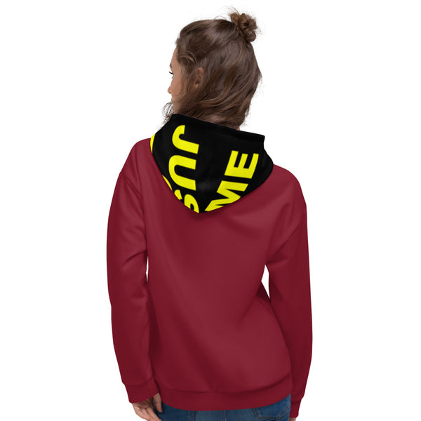 Hoodies4You "Just Me" Soccer Burgundy w/Black Hood