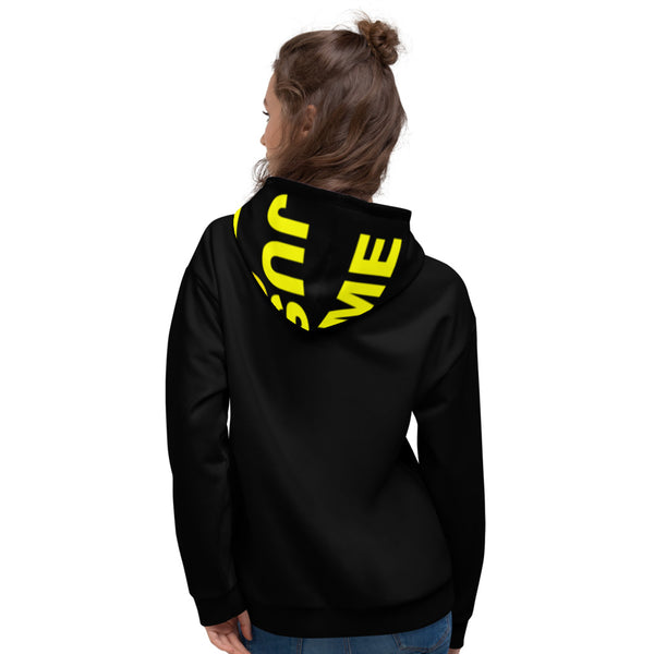 Hoodies4You "Just Me" Soccer Black w/Yellow and Black Hood