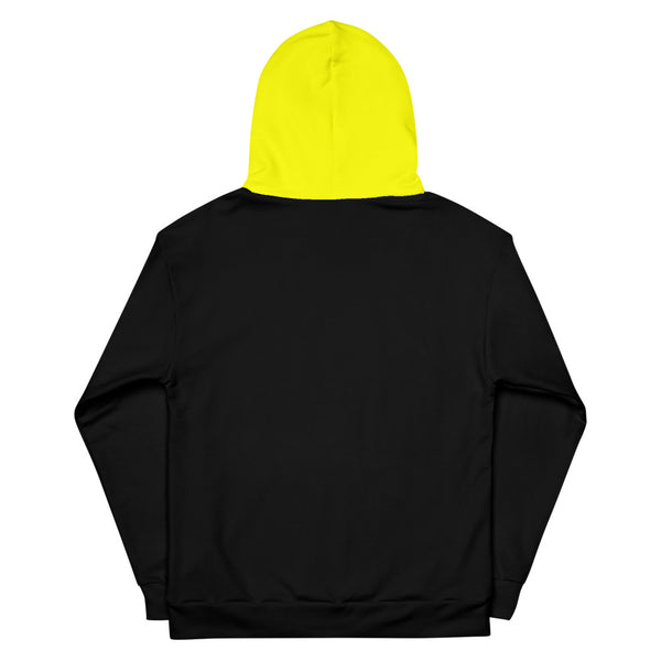 Hoodies4you "Just Me" "Trust Your Gut" Black w/Green Letter and Yellow Hood