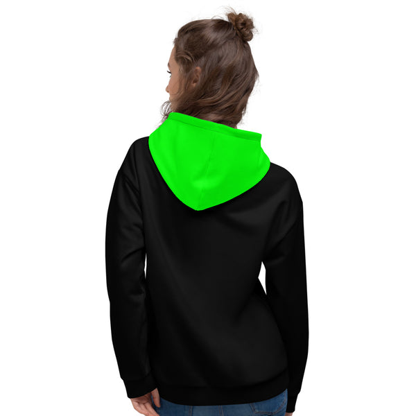 Hoodies4you "Just Me" Black w/Neon Green Hood
