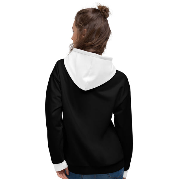 Hoodies4you "Just Me" "Trust Your Gut" Black w/White Hood