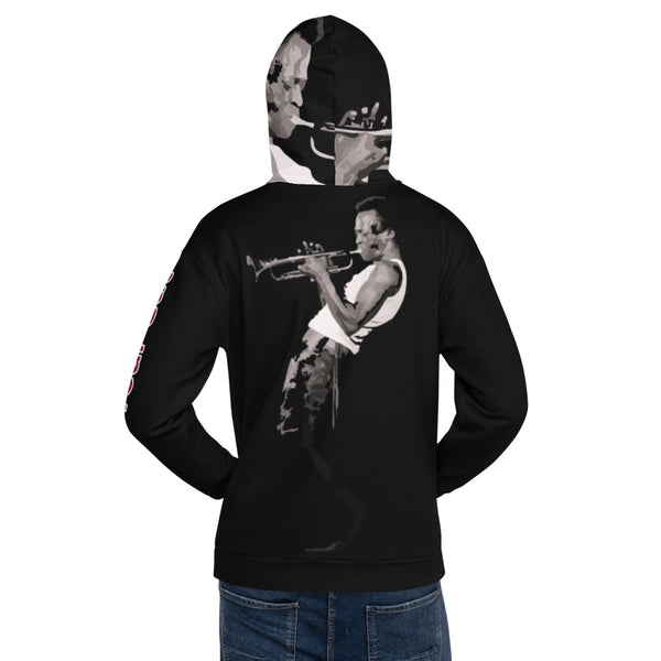 Hoodies4you "Just Me" "Trust Your Gut" Miles Davis Black w/ Black Hood