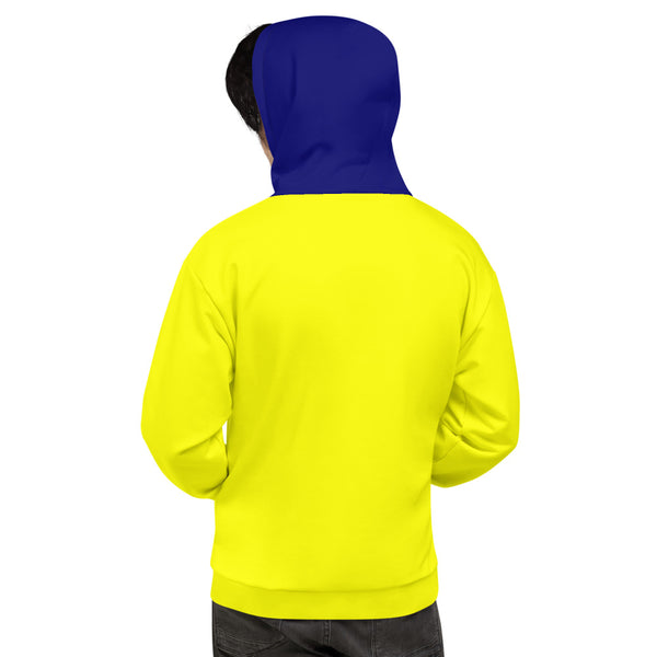 Hoodies4you "Just Me" Yellow w/Blue Cuffs and Hood