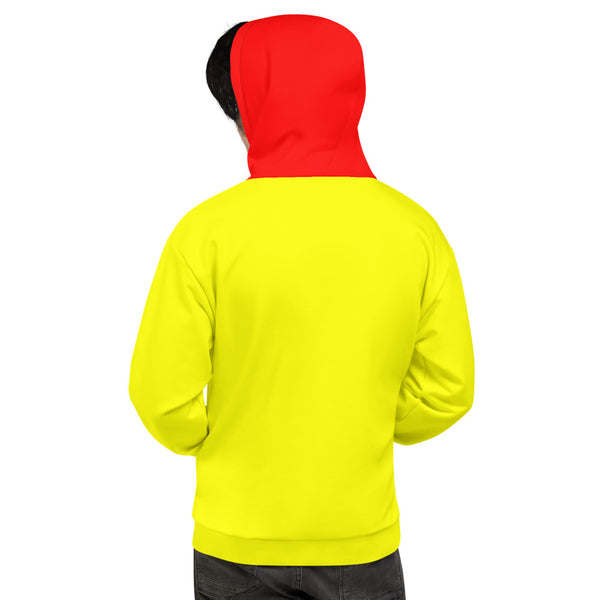 Hoodies4you "Just Me" Yellow w/Red Cuffs and Hood